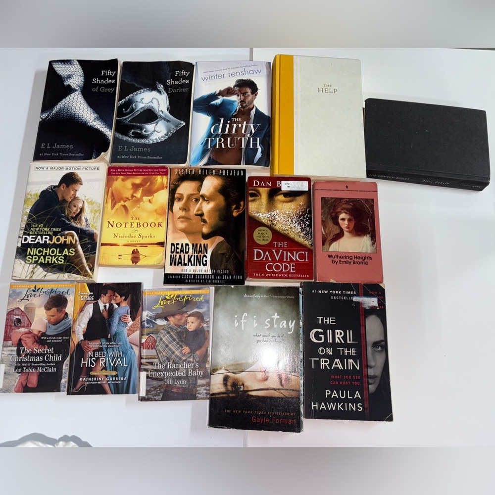 Paperback&Hardback Books
Fifty Shades of Grey,Nicholas Sparks, Classics & More